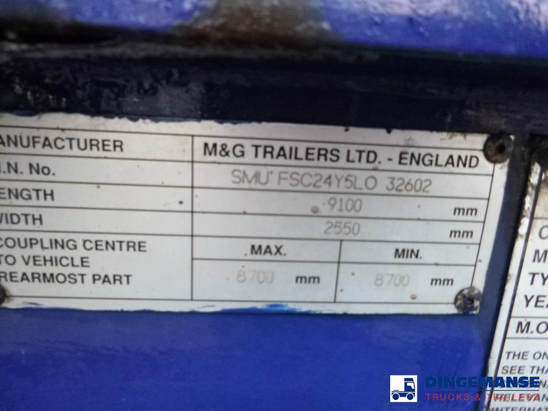 شاحنات الحاويات / جسم علوي قابل للتغيير نصف مقطورة M & G 3-axle container trailer 20-30 ft: صور 7