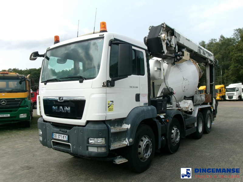 MAN TGS 32.360 8X4 Euro 6 Liebherr concrete mixer 8 m3 + belt - شاحنة خلاطة خرسانة: صور 1 MAN TGS 32.360 8X4 Euro 6 Liebherr concrete mixer 8 m3 + belt - شاحنة خلاطة خرسانة: صور 1