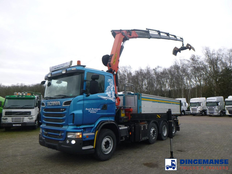 Scania R 500 8X2 tipper + Palfinger PK27001 EHD - شاحنة كرين: صور 1 Scania R 500 8X2 tipper + Palfinger PK27001 EHD - شاحنة كرين: صور 1