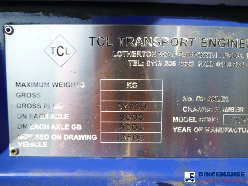 نصف مقطورة صهريج TCL Food tank inox 30 m3 / 1 comp + pump: صور 20