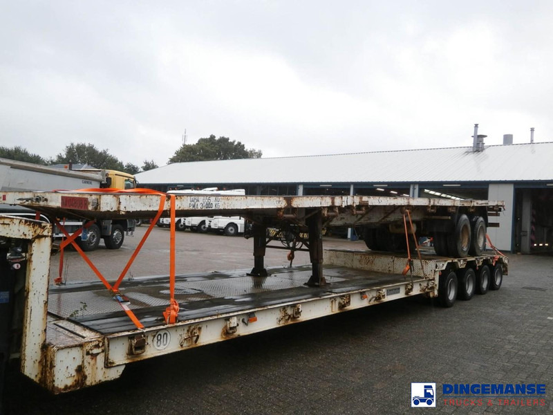 Traylona 2-axle platform trailer 39000KG / Extendable 19M - عربة مسطحة منخفضة نصف مقطورة: صور 1 Traylona 2-axle platform trailer 39000KG / Extendable 19M - عربة مسطحة منخفضة نصف مقطورة: صور 1