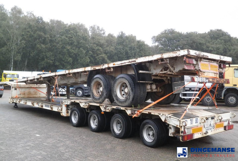 Traylona 2-axle platform trailer 39000KG / Extendable 19M - عربة مسطحة منخفضة نصف مقطورة: صور 4 Traylona 2-axle platform trailer 39000KG / Extendable 19M - عربة مسطحة منخفضة نصف مقطورة: صور 4