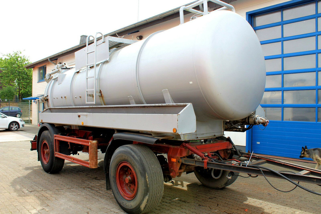 2-Achs Haller 12m³ Saug u. Druck Anhänger Ex-ADR - مقطورة صهريج: صور 1 2-Achs Haller 12m³ Saug u. Druck Anhänger Ex-ADR - مقطورة صهريج: صور 1