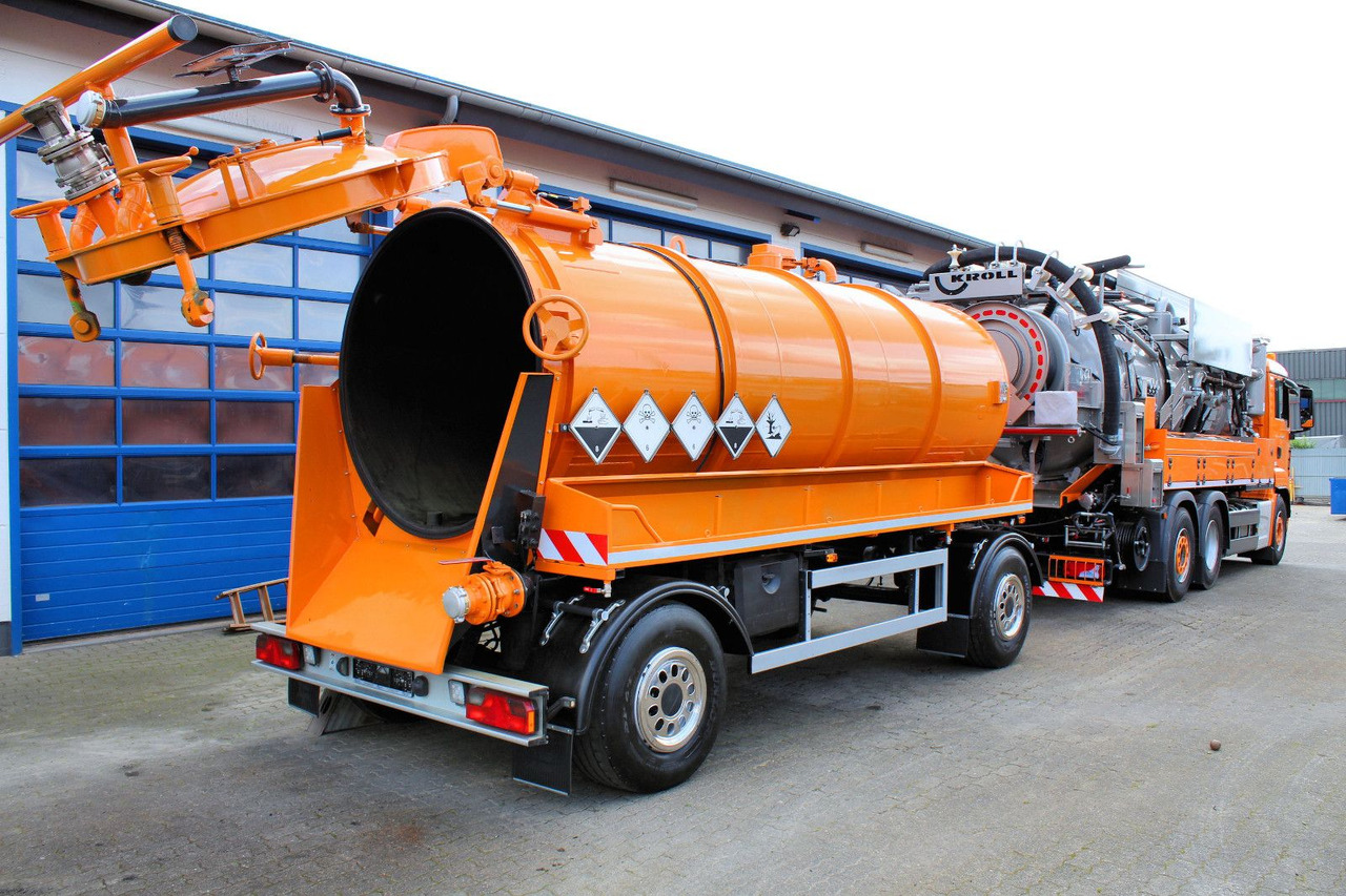 Kutschke / Kroll 10m³ Saug u.Druck ADR INOX - مقطورة صهريج: صور 1 Kutschke / Kroll 10m³ Saug u.Druck ADR INOX - مقطورة صهريج: صور 1