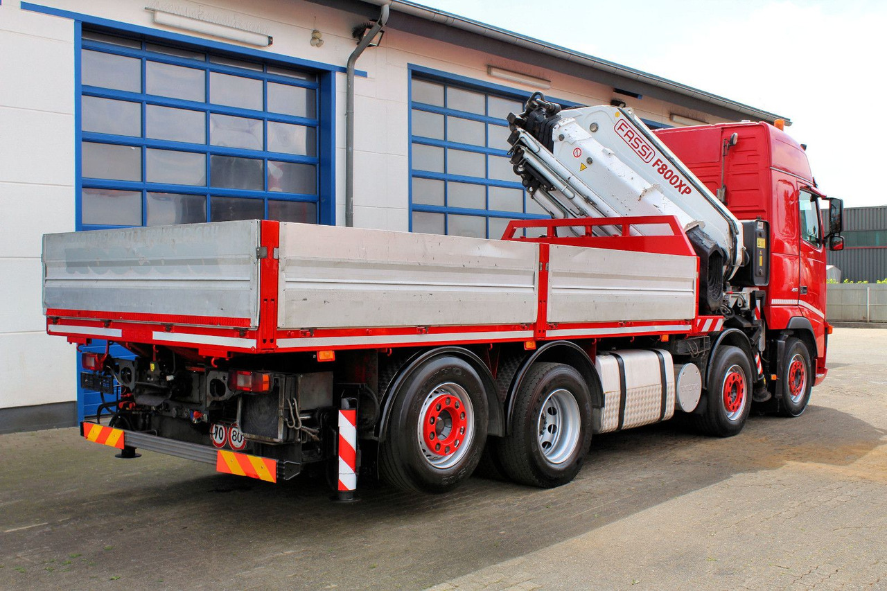 Volvo 480 8x2 Pritsche + FASSI F800XP Kran 6x - شاحنات مسطحة, شاحنة كرين: صور 3 Volvo 480 8x2 Pritsche + FASSI F800XP Kran 6x - شاحنات مسطحة, شاحنة كرين: صور 3