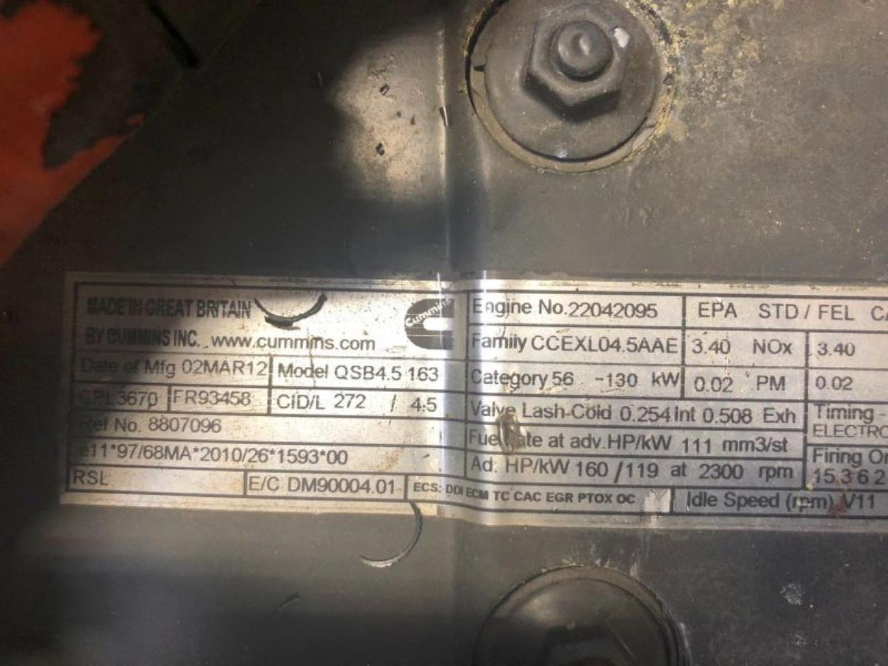 Cummins QSB4.5 163 - المحرك: صور 3 Cummins QSB4.5 163 - المحرك: صور 3