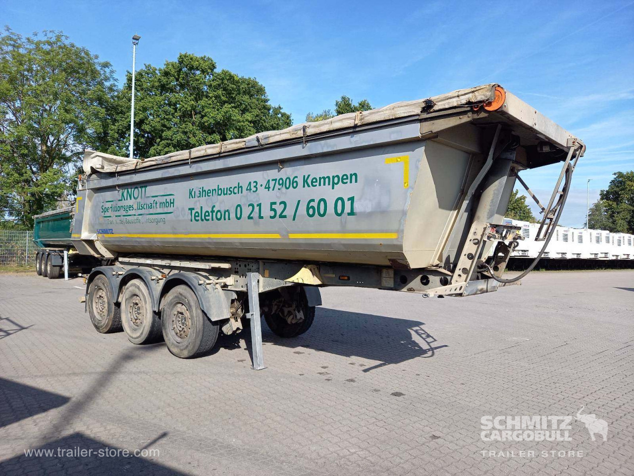 SCHMITZ Auflieger Kipper Stahlrundmulde 25m³ - قلابة نصف مقطورة: صور 1 SCHMITZ Auflieger Kipper Stahlrundmulde 25m³ - قلابة نصف مقطورة: صور 1
