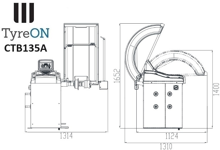 CTB135A wheel balancer - 5 ALU and 2 Steel programs - Auto input Distance + Diameter + Width - 230V - معدات الورش: صور 2 CTB135A wheel balancer - 5 ALU and 2 Steel programs - Auto input Distance + Diameter + Width - 230V - معدات الورش: صور 2