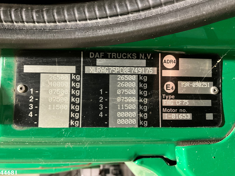 DAF FAG 75 CF 250 Euro 5 Geesink 17m³ إيجار DAF FAG 75 CF 250 Euro 5 Geesink 17m³: صور 18