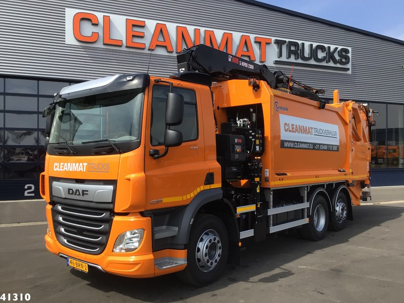 DAF FAN CF 340 Hiab 23 ton/meter laadkraan - شاحنة القمامة: صور 1 DAF FAN CF 340 Hiab 23 ton/meter laadkraan - شاحنة القمامة: صور 1