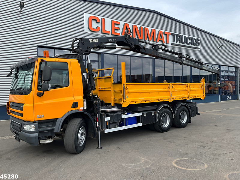 DAF FAT 75 CF 340 6x4 Manual Full steel Hiab 16 Tonmeter laadkraan - قلابات, شاحنة كرين: صور 2 DAF FAT 75 CF 340 6x4 Manual Full steel Hiab 16 Tonmeter laadkraan - قلابات, شاحنة كرين: صور 2