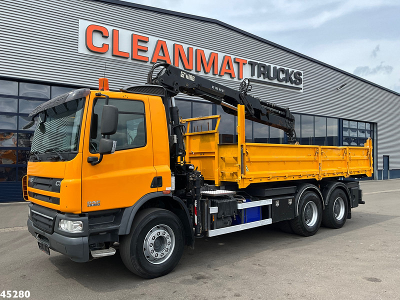 DAF FAT 75 CF 340 6x4 Manual Full steel Hiab 16 Tonmeter laadkraan - قلابات, شاحنة كرين: صور 3 DAF FAT 75 CF 340 6x4 Manual Full steel Hiab 16 Tonmeter laadkraan - قلابات, شاحنة كرين: صور 3