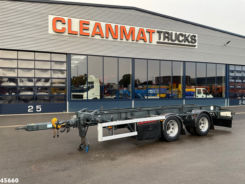 GS Meppel 2-assige container aanhangwagen - شاحنات الحاويات / جسم علوي قابل للتغيير مقطورة: صور 1 GS Meppel 2-assige container aanhangwagen - شاحنات الحاويات / جسم علوي قابل للتغيير مقطورة: صور 1