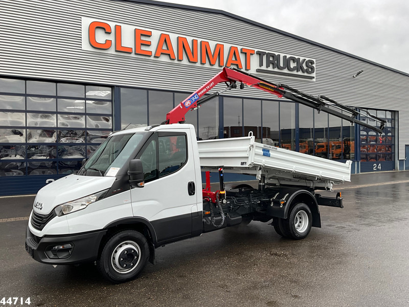 Iveco Daily 72C18 HMF laadkraan 3,4 Tonmeter laadkraan + Meiller 3-zijdige kipper New & Unused!! - قلابات, شاحنة كرين: صور 1 Iveco Daily 72C18 HMF laadkraan 3,4 Tonmeter laadkraan + Meiller 3-zijdige kipper New & Unused!! - قلابات, شاحنة كرين: صور 1
