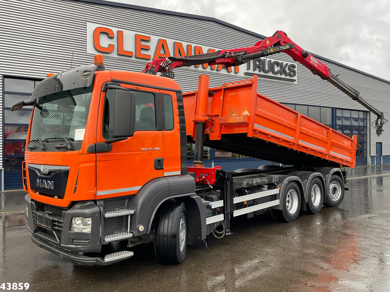 MAN TGS 35.400 8x4 Euro 6 Palfinger 17 Tonmeter Z-kraan - قلابات, شاحنة كرين: صور 1 MAN TGS 35.400 8x4 Euro 6 Palfinger 17 Tonmeter Z-kraan - قلابات, شاحنة كرين: صور 1