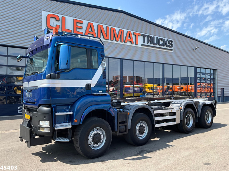 MAN TGS 43.440 8x8 HTS 30 Ton containersysteem + Vossebelt 20m³ container - شاحنة - نظام الكابلات: صور 4 MAN TGS 43.440 8x8 HTS 30 Ton containersysteem + Vossebelt 20m³ container - شاحنة - نظام الكابلات: صور 4