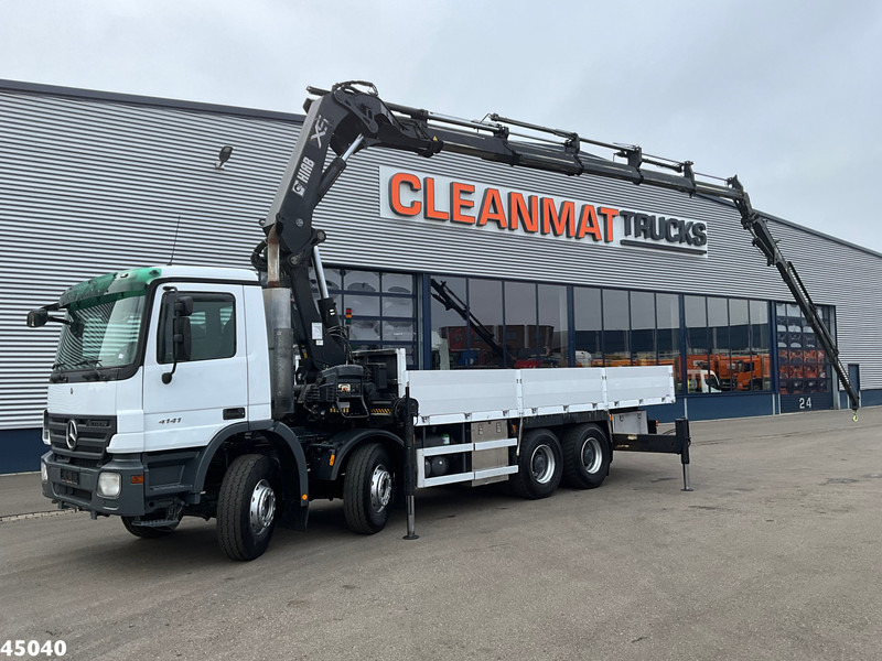Mercedes-Benz Actros 4141 8x4 manual Hiab 32 Tonmeter laadkraan + Fly-jib - شاحنة كرين: صور 1 Mercedes-Benz Actros 4141 8x4 manual Hiab 32 Tonmeter laadkraan + Fly-jib - شاحنة كرين: صور 1