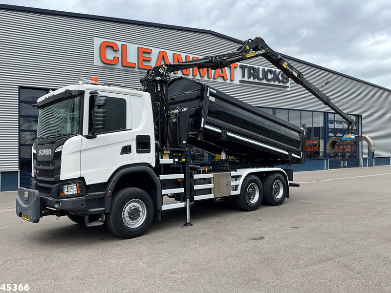 Scania G 410 6x6 Euro 6 Palfinger 17 Tonmeter Z-kraan - قلابات, شاحنة كرين: صور 1 Scania G 410 6x6 Euro 6 Palfinger 17 Tonmeter Z-kraan - قلابات, شاحنة كرين: صور 1