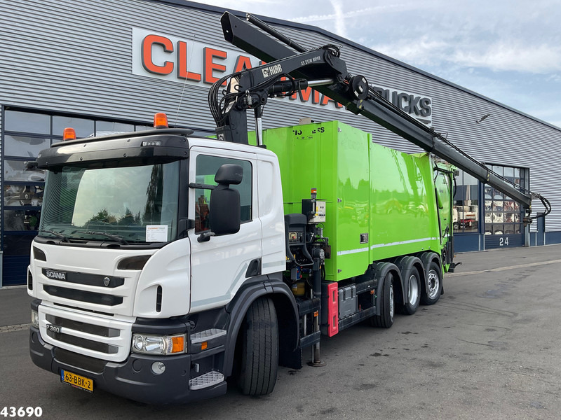 Scania P 360 Faun 18m³ + Hiab crane + Underground Container Washing Installation - شاحنة القمامة: صور 1 Scania P 360 Faun 18m³ + Hiab crane + Underground Container Washing Installation - شاحنة القمامة: صور 1