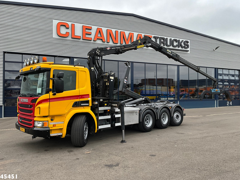 Scania P 410 8x4 Euro 6 Palfinger 14 Tonmeter Z-kraan - شاحنة ذات الخطاف, شاحنة كرين: صور 1 Scania P 410 8x4 Euro 6 Palfinger 14 Tonmeter Z-kraan - شاحنة ذات الخطاف, شاحنة كرين: صور 1