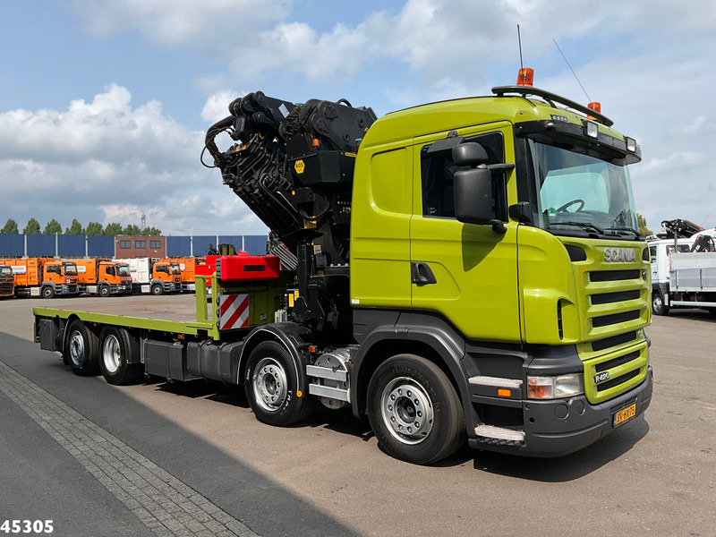 Scania R 420 8x2 manual Palfinger 85 Tonmeter laadkraan + Fly-Jib - شاحنة كرين: صور 4 Scania R 420 8x2 manual Palfinger 85 Tonmeter laadkraan + Fly-Jib - شاحنة كرين: صور 4