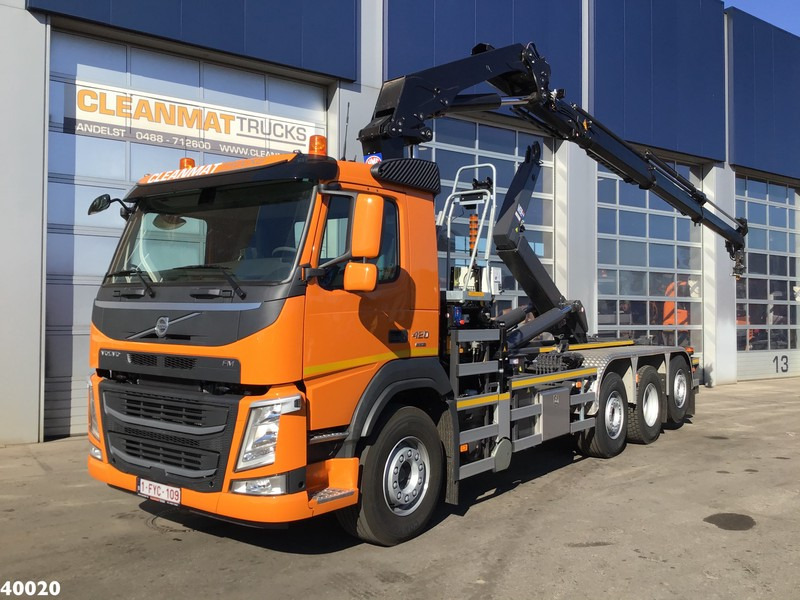 Volvo FM 420 8x2 HMF 28 ton/meter laadkraan Welvaarts weighing system - شاحنة ذات الخطاف, شاحنة كرين: صور 1 Volvo FM 420 8x2 HMF 28 ton/meter laadkraan Welvaarts weighing system - شاحنة ذات الخطاف, شاحنة كرين: صور 1