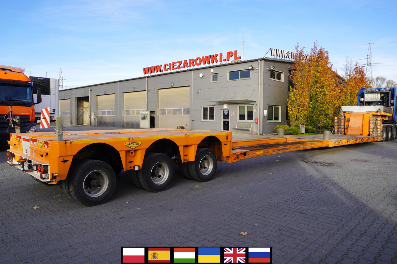 BROSHUIS 3ABD-48 61.0t TiefBet low-loader semi-trailer / 40 tons cap. / 3 steering axles / hydraulic suspension - عربة مسطحة منخفضة نصف مقطورة: صور 1 BROSHUIS 3ABD-48 61.0t TiefBet low-loader semi-trailer / 40 tons cap. / 3 steering axles / hydraulic suspension - عربة مسطحة منخفضة نصف مقطورة: صور 1