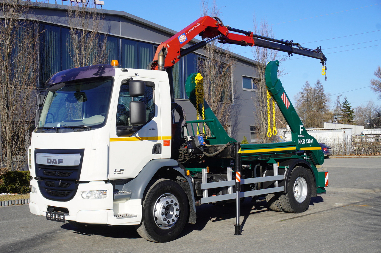 DAF LF 18.310 E6 / Skip loader Fornal NKR 130V / HDS HMF 735 K2 / Manual gearbox - شاحنة كرين: صور 2 DAF LF 18.310 E6 / Skip loader Fornal NKR 130V / HDS HMF 735 K2 / Manual gearbox - شاحنة كرين: صور 2