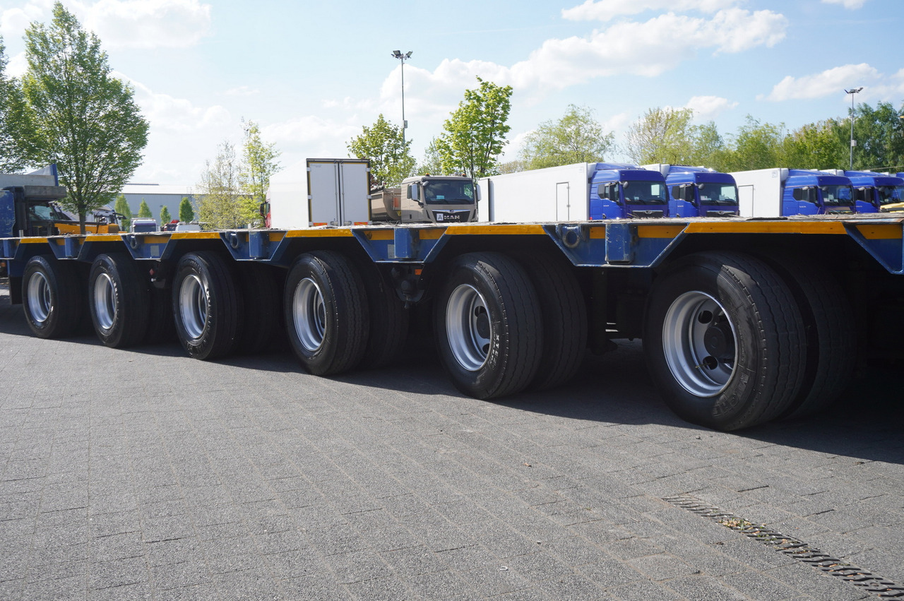 عربة مسطحة منخفضة نصف مقطورة لنقل المعدات الثقيلة GOLDHOFER STZ-L6-62/80 / 6 axles / 61 T load cap. / Add. permissions: صور 18