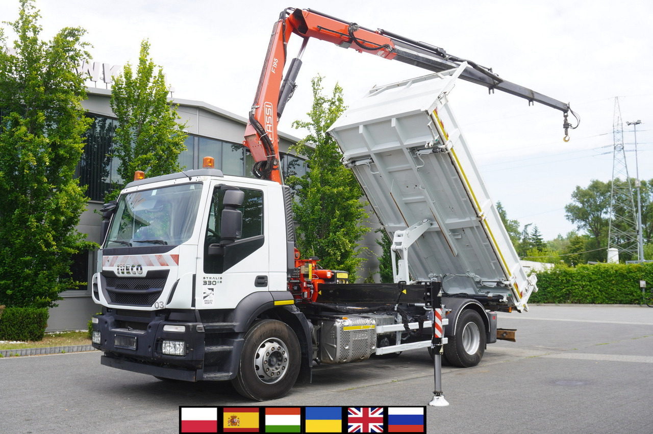 IVECO STRALIS 330 E6 / FASSI 195A 8.5 T / 3-side tipper - شاحنة كرين: صور 1 IVECO STRALIS 330 E6 / FASSI 195A 8.5 T / 3-side tipper - شاحنة كرين: صور 1