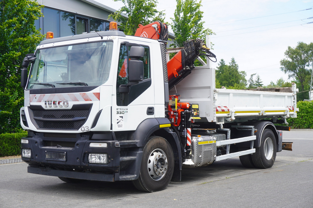 IVECO STRALIS 330 E6 / FASSI 195A 8.5 T / 3-side tipper - شاحنة كرين: صور 2 IVECO STRALIS 330 E6 / FASSI 195A 8.5 T / 3-side tipper - شاحنة كرين: صور 2