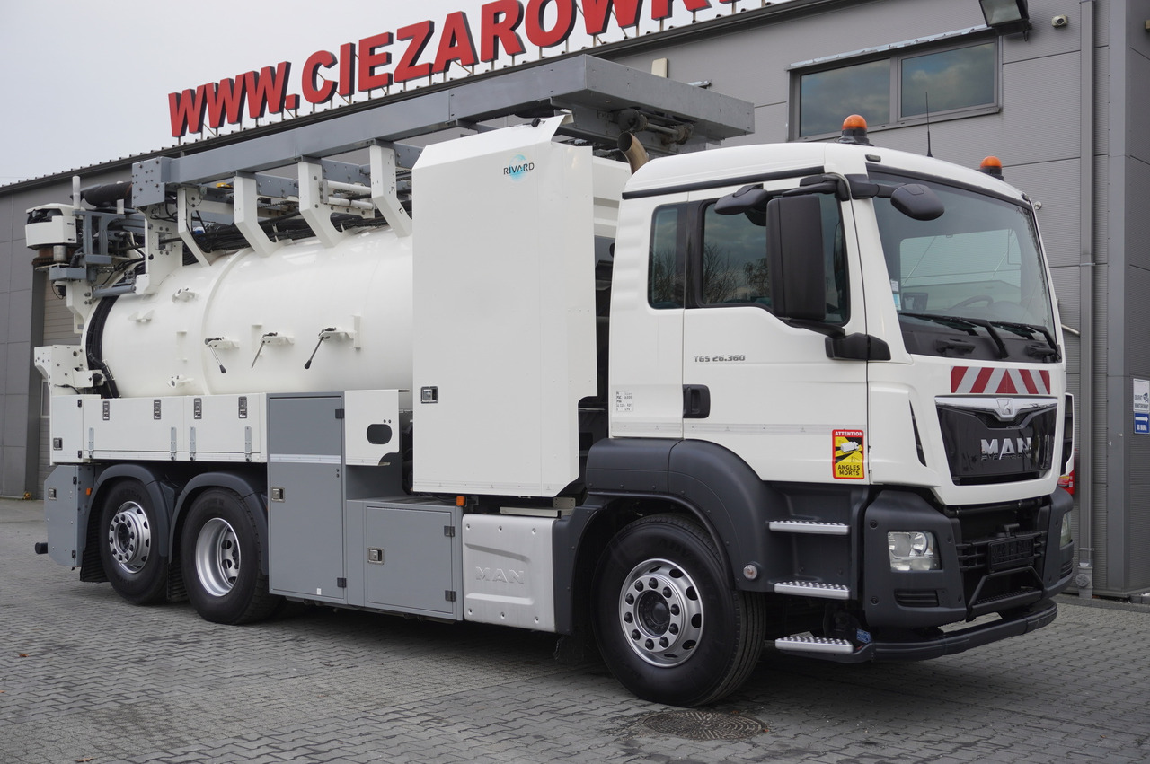 MAN TGS 26.360 E6 / RIVARD sewage cleaner 18 m3 / 180 tho. km / steering axle / 2 units - فراغ شاحنة: صور 2 MAN TGS 26.360 E6 / RIVARD sewage cleaner 18 m3 / 180 tho. km / steering axle / 2 units - فراغ شاحنة: صور 2