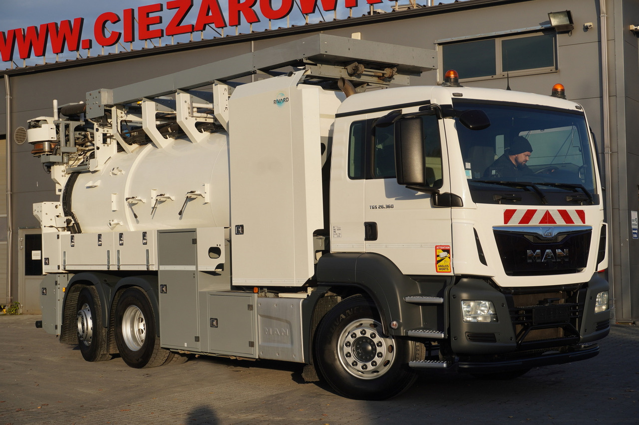MAN TGS 26.360 E6 / RIVARD sewage cleaner 18 m3 / 180 tho. km / steering axle / 2 units - فراغ شاحنة: صور 2 MAN TGS 26.360 E6 / RIVARD sewage cleaner 18 m3 / 180 tho. km / steering axle / 2 units - فراغ شاحنة: صور 2