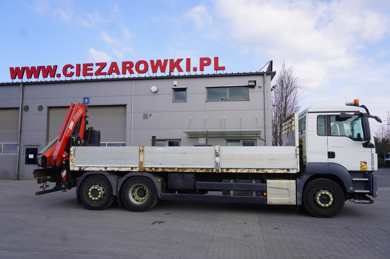 MAN TGS 26.360 Flatbed / Fassi F175 7.7 T / steered 3rd axle - شاحنة كرين: صور 3 MAN TGS 26.360 Flatbed / Fassi F175 7.7 T / steered 3rd axle - شاحنة كرين: صور 3
