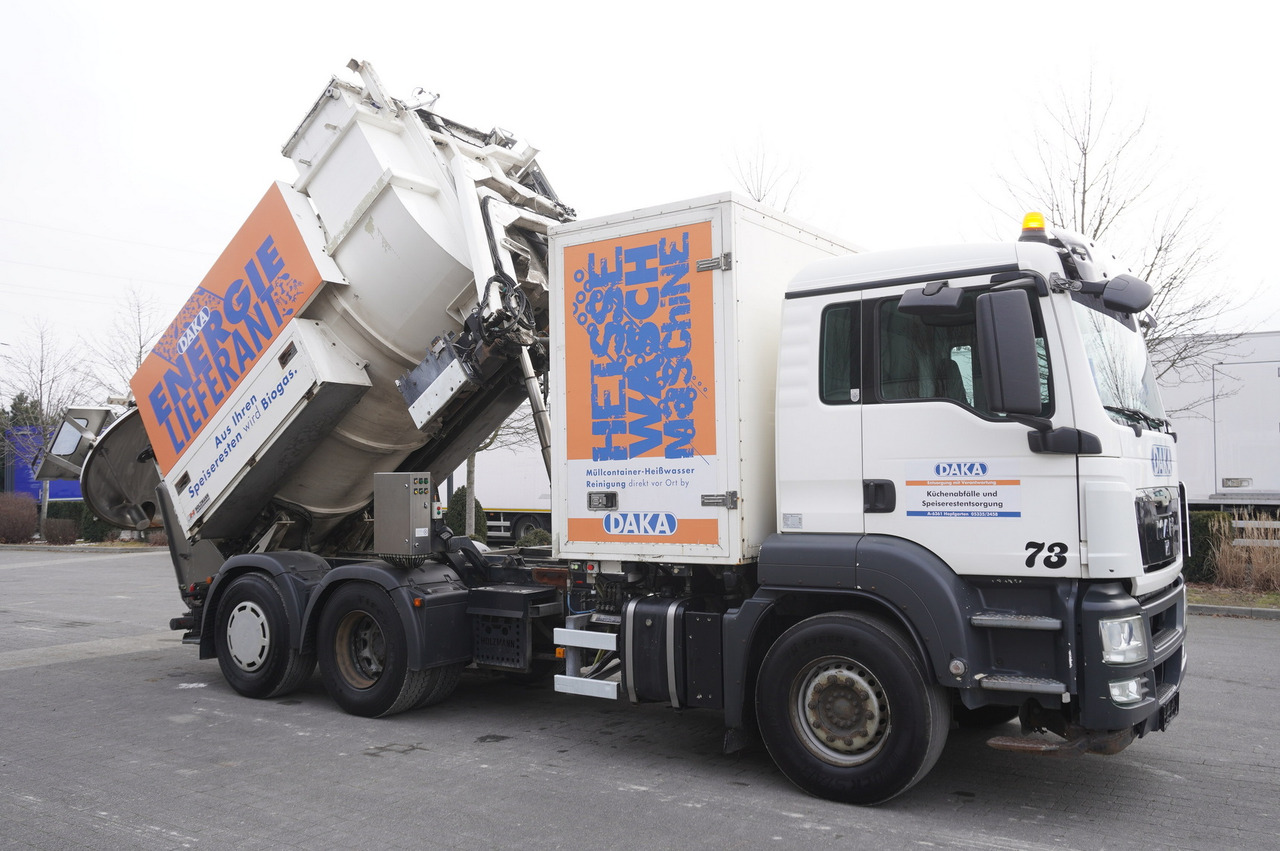 شاحنة القمامة MAN TGS 26.360 / Holzmann Fahrzeugbau HBS 28/120.00 kitchen waste vehicle / Euro 5: صور 12