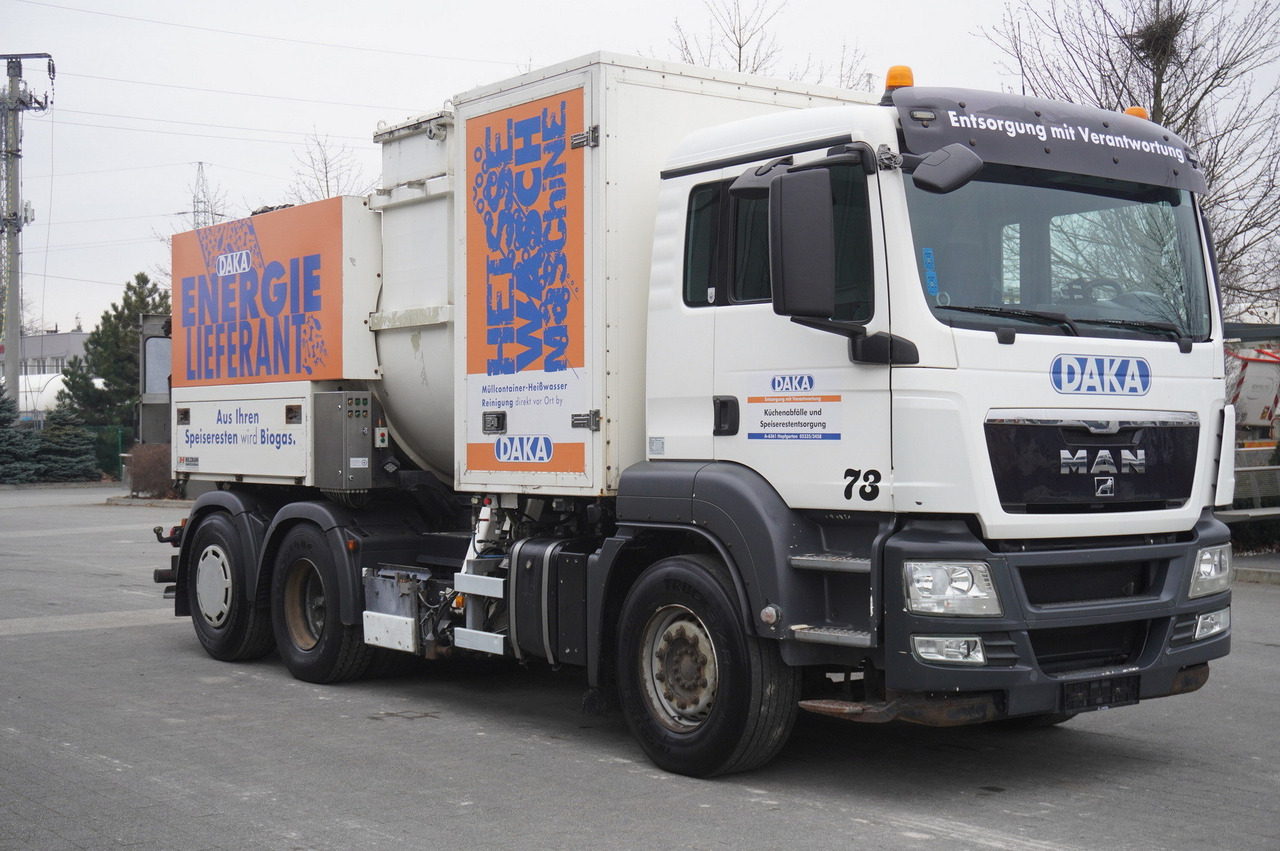شاحنة القمامة MAN TGS 26.360 / Holzmann Fahrzeugbau HBS 28/120.00 kitchen waste vehicle / Euro 5: صور 6