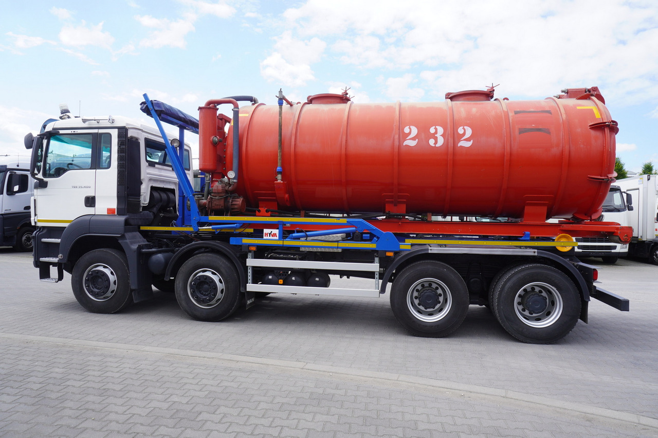 MAN TGS 35.400 8 × 4 E5 / HYVA HOOK LIFT 32.56 SE / Septic barrel 13000 L - صهريج السماد السائل: صور 4 MAN TGS 35.400 8 × 4 E5 / HYVA HOOK LIFT 32.56 SE / Septic barrel 13000 L - صهريج السماد السائل: صور 4