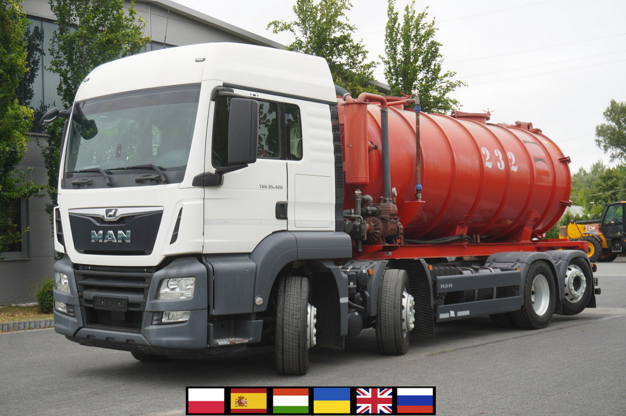 MAN TGS 35.420 8×2 / NEW septic barrel 13000 L / 3 steered axles - حقن فى التربة: صور 1 MAN TGS 35.420 8×2 / NEW septic barrel 13000 L / 3 steered axles - حقن فى التربة: صور 1