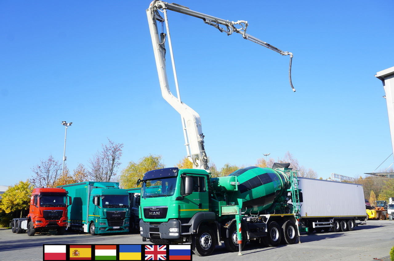 MAN TGS 35.480 8x4 Concrete Mixer Pump truck / Putzmeister M24-3 / 1600 MTH! - شاحنة خلاطة خرسانة: صور 1 MAN TGS 35.480 8x4 Concrete Mixer Pump truck / Putzmeister M24-3 / 1600 MTH! - شاحنة خلاطة خرسانة: صور 1