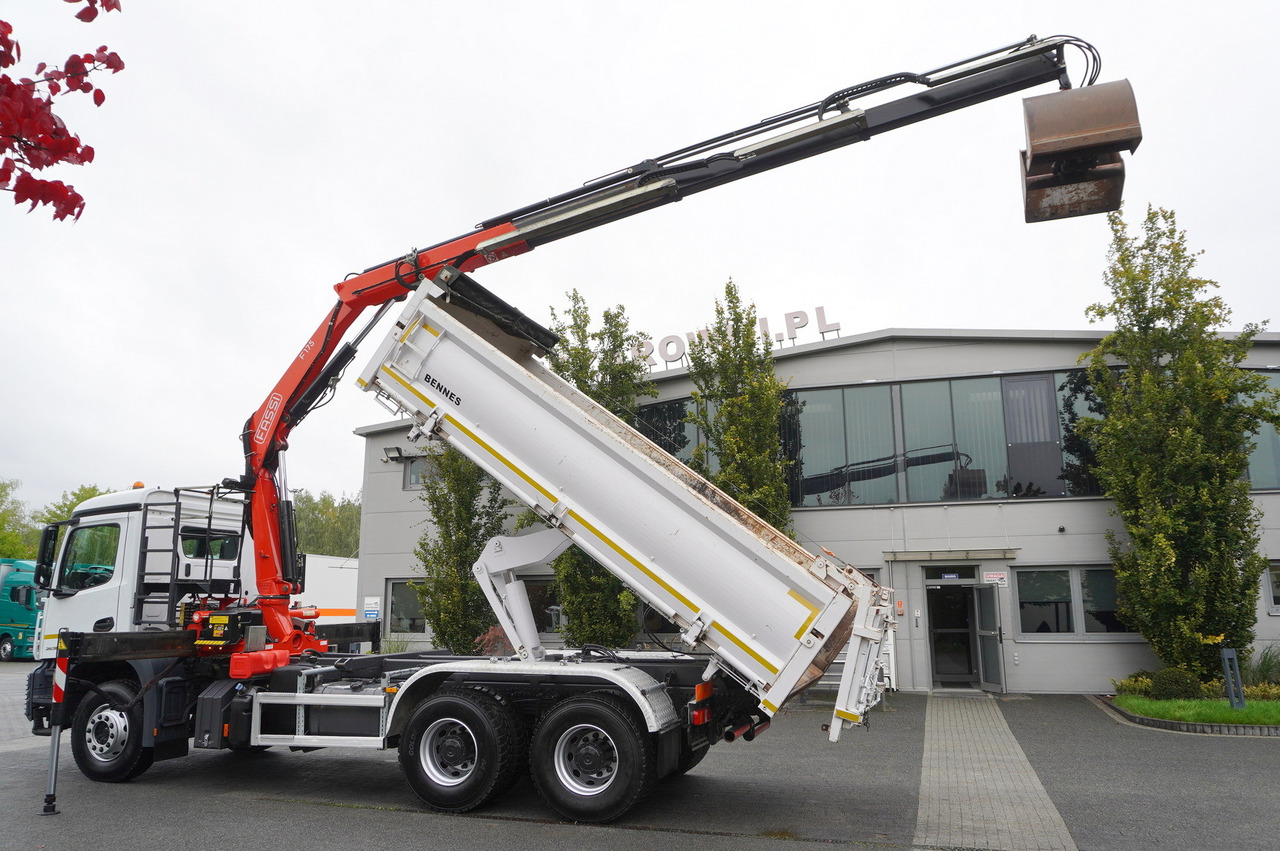 MERCEDES-BENZ Arocs 2636 6x4 / Fassi F175 / 7.7 t / 10 m / 2-side tipper / Bortmatic - شاحنة كرين: صور 3 MERCEDES-BENZ Arocs 2636 6x4 / Fassi F175 / 7.7 t / 10 m / 2-side tipper / Bortmatic - شاحنة كرين: صور 3