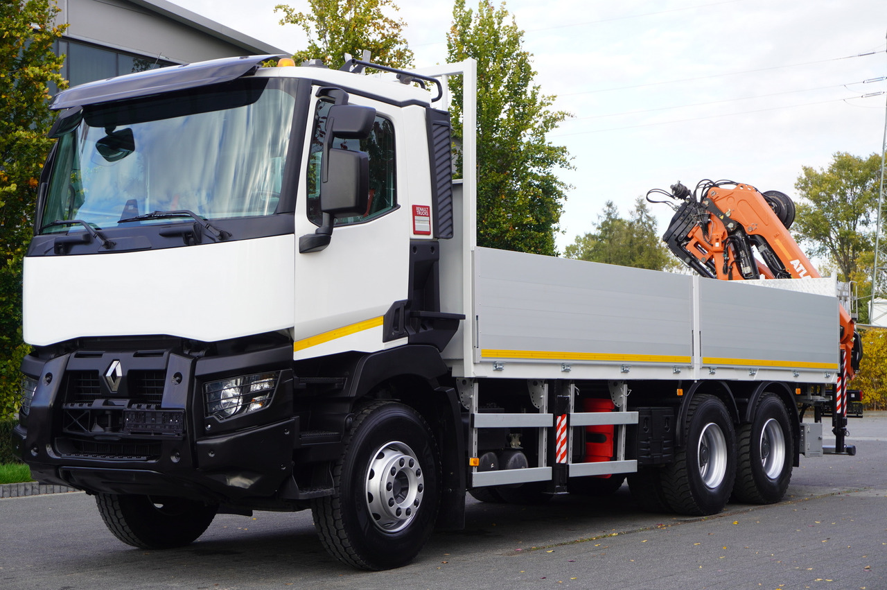 RENAULT C380 Comfort 6x4 / Atlas 172.3E crane / Range 12.3 m / capacity 6.1 t / Flatbed 17 EPAL - شاحنات مسطحة, شاحنة كرين: صور 2 RENAULT C380 Comfort 6x4 / Atlas 172.3E crane / Range 12.3 m / capacity 6.1 t / Flatbed 17 EPAL - شاحنات مسطحة, شاحنة كرين: صور 2