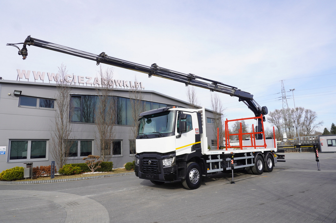 RENAULT C430 / HIAB 244 EP-5 HIDUO crane 8400 kg 15 m / Platform with stanchions - شاحنة كرين: صور 2 RENAULT C430 / HIAB 244 EP-5 HIDUO crane 8400 kg 15 m / Platform with stanchions - شاحنة كرين: صور 2