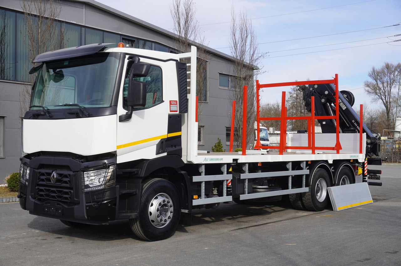 RENAULT C430 / HIAB 244 EP-5 HIDUO crane 8400 kg 15 m / Platform with stanchions - شاحنة كرين: صور 4 RENAULT C430 / HIAB 244 EP-5 HIDUO crane 8400 kg 15 m / Platform with stanchions - شاحنة كرين: صور 4