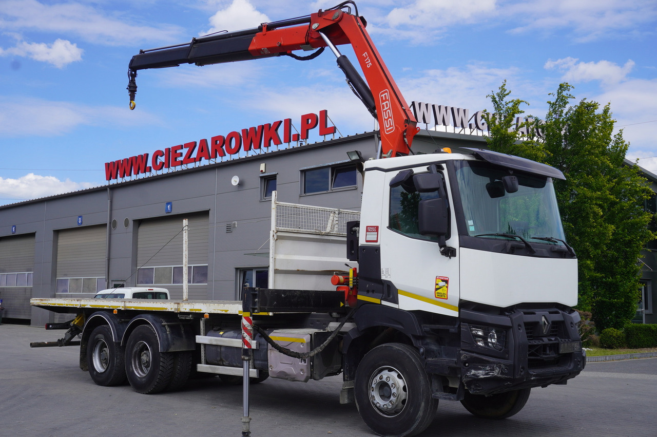 RENAULT K380 6x4 / FASSI F175 crane 7.85 t / 120 thousand km! - شاحنات مسطحة, شاحنة كرين: صور 1 RENAULT K380 6x4 / FASSI F175 crane 7.85 t / 120 thousand km! - شاحنات مسطحة, شاحنة كرين: صور 1