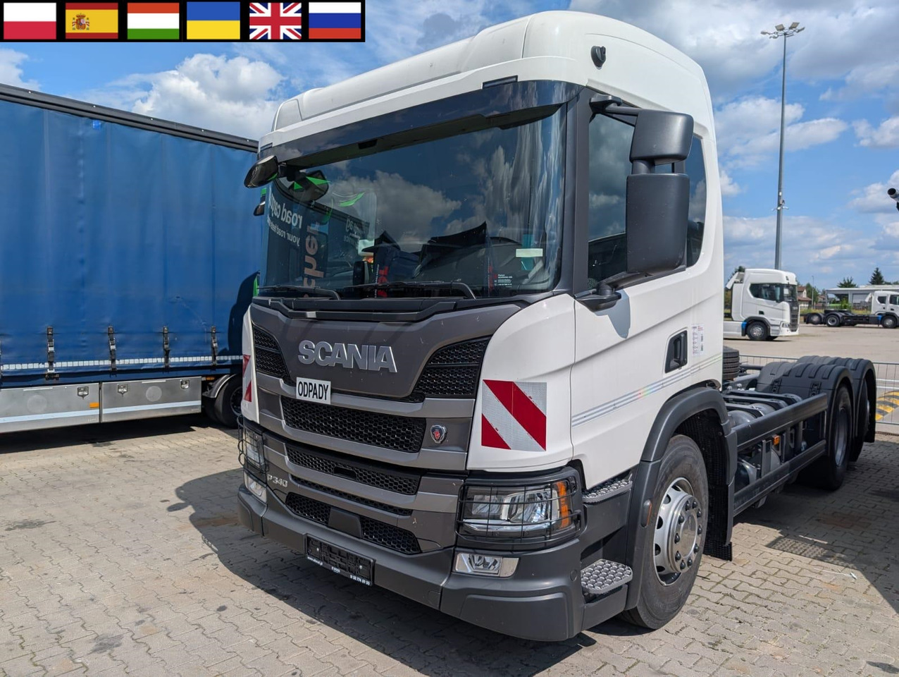 SCANIA P 340 B6x2*4NA / chassis frame / steering axle / CNG / large cab / 8 units - الشاسيه شاحنة: صور 1 SCANIA P 340 B6x2*4NA / chassis frame / steering axle / CNG / large cab / 8 units - الشاسيه شاحنة: صور 1