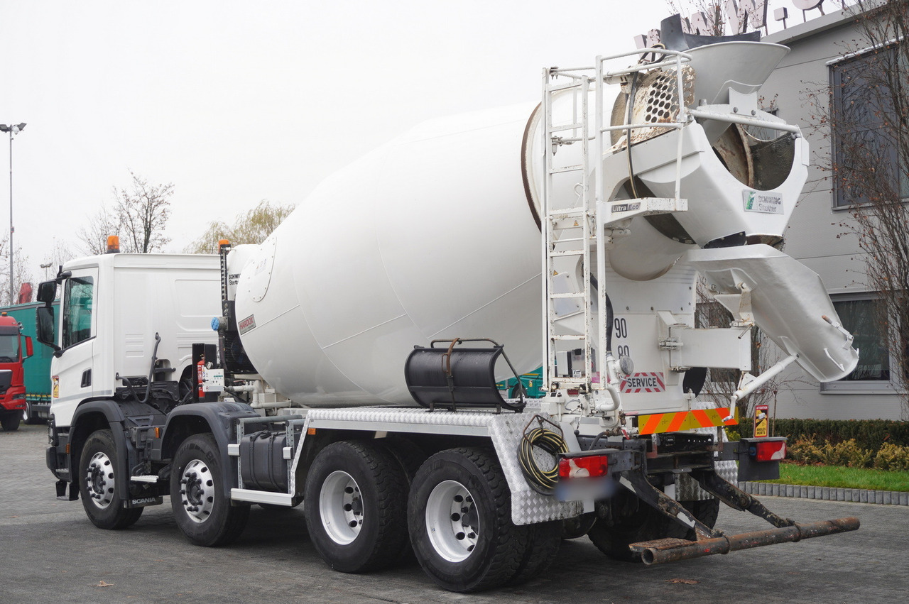 SCANIA P410 XT 8x4 / 80 tho. km!!! / SCHWING-STATTER AM 9 FHC 9 m3 concrete mixer - شاحنة خلاطة خرسانة: صور 4 SCANIA P410 XT 8x4 / 80 tho. km!!! / SCHWING-STATTER AM 9 FHC 9 m3 concrete mixer - شاحنة خلاطة خرسانة: صور 4