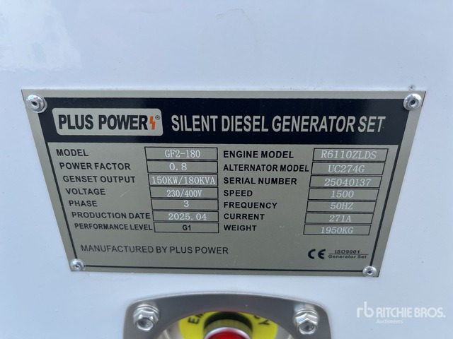 2025 Plus Power GF2-180 (Unused) Generator Set - مجموعة المولدات: صور 4 2025 Plus Power GF2-180 (Unused) Generator Set - مجموعة المولدات: صور 4