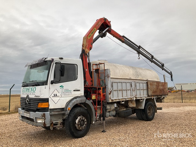 1998 Mercedes-Benz Atego 1823 1998 Palfinger PK14080 5640 kg ... Dump Truck with Crane - قلابات: صور 1 1998 Mercedes-Benz Atego 1823 1998 Palfinger PK14080 5640 kg ... Dump Truck with Crane - قلابات: صور 1