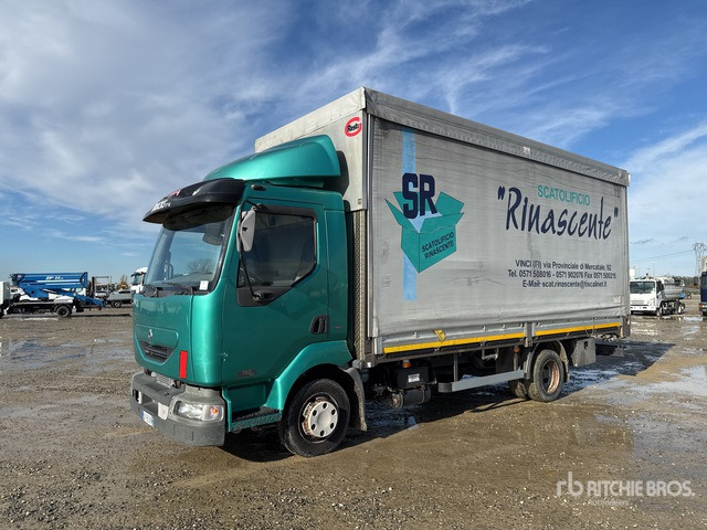 2004 Renault Midlum 4x2 Curtain Side Truck - شاحنة ستارة: صور 1 2004 Renault Midlum 4x2 Curtain Side Truck - شاحنة ستارة: صور 1