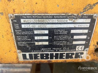 LIEBHERR R914B HDSL Pelle Sur Chenilles - حفارات زحافة: صور 5 LIEBHERR R914B HDSL Pelle Sur Chenilles - حفارات زحافة: صور 5